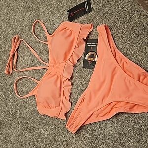🖤Bright Coral Bikini #L